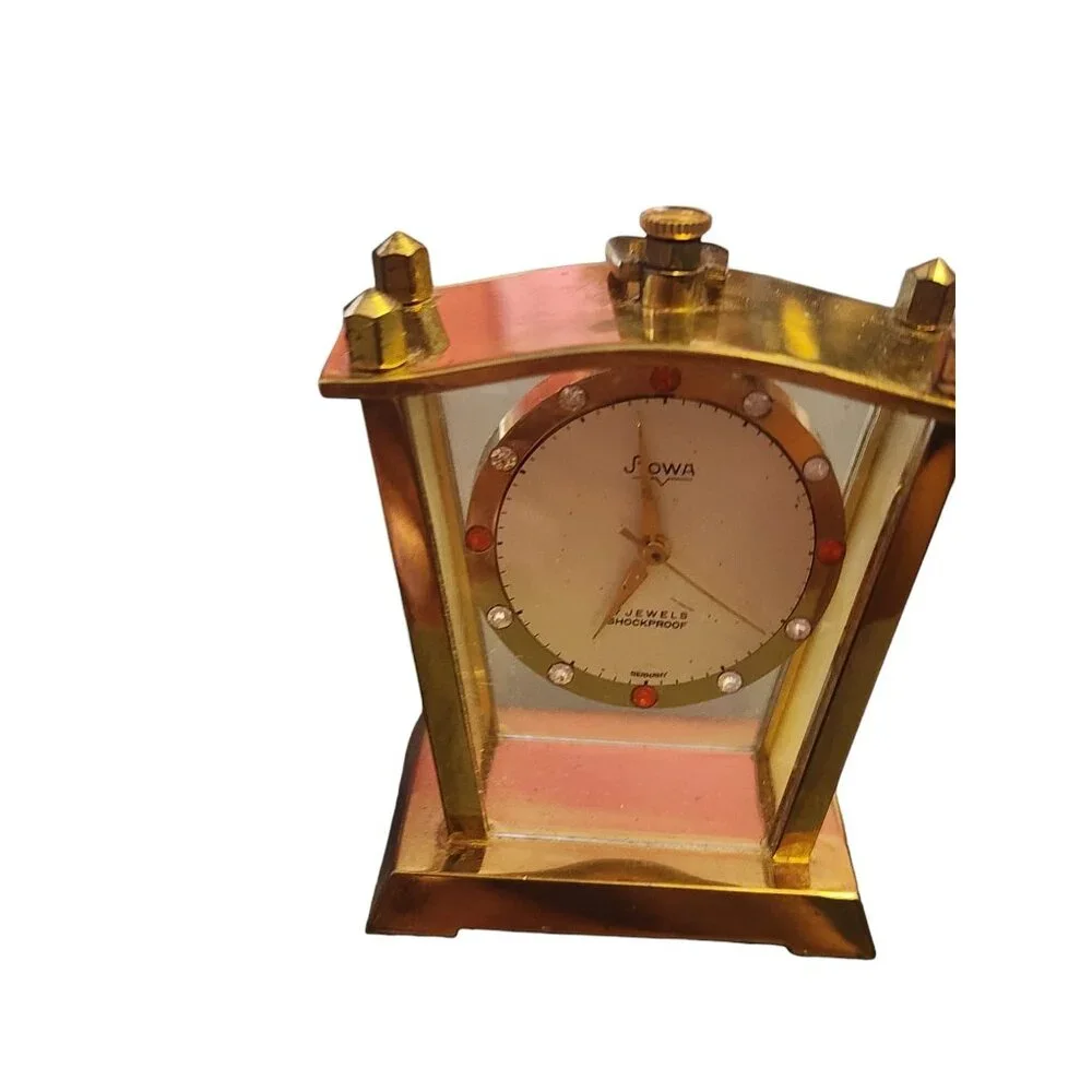 Rare German Made Travel Shock Proof Alarm Carriage Clock By Muster Geschutzt